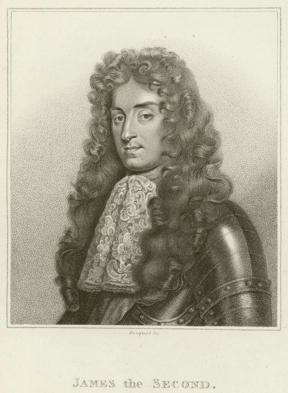 Rey Jacobo II (grabado) de English School