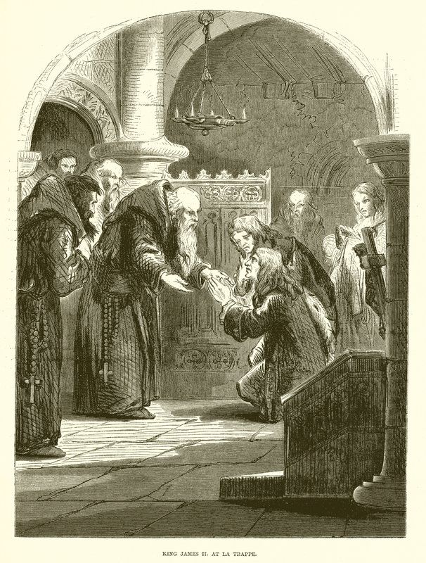 El rey Jacobo II en La Trappe de English School
