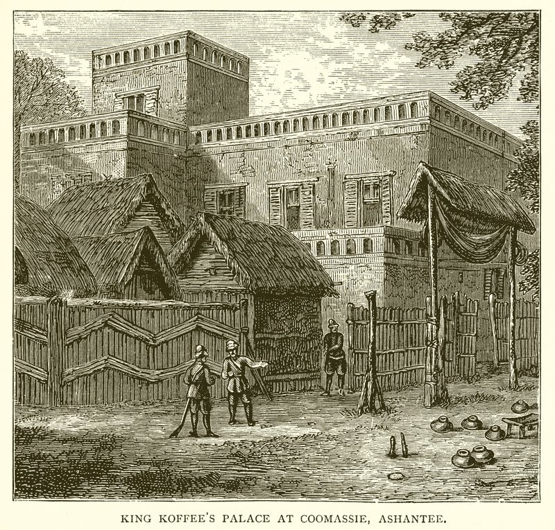 Palacio del Rey Koffee en Coomassie, Ashantee de English School