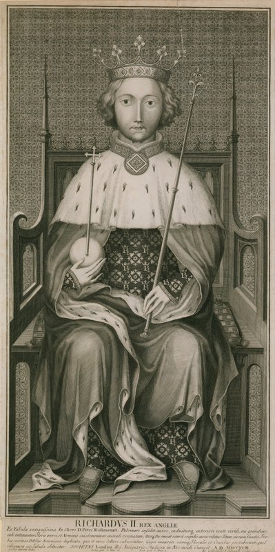 Rey Ricardo II, Abadía de Westminster, Londres de English School