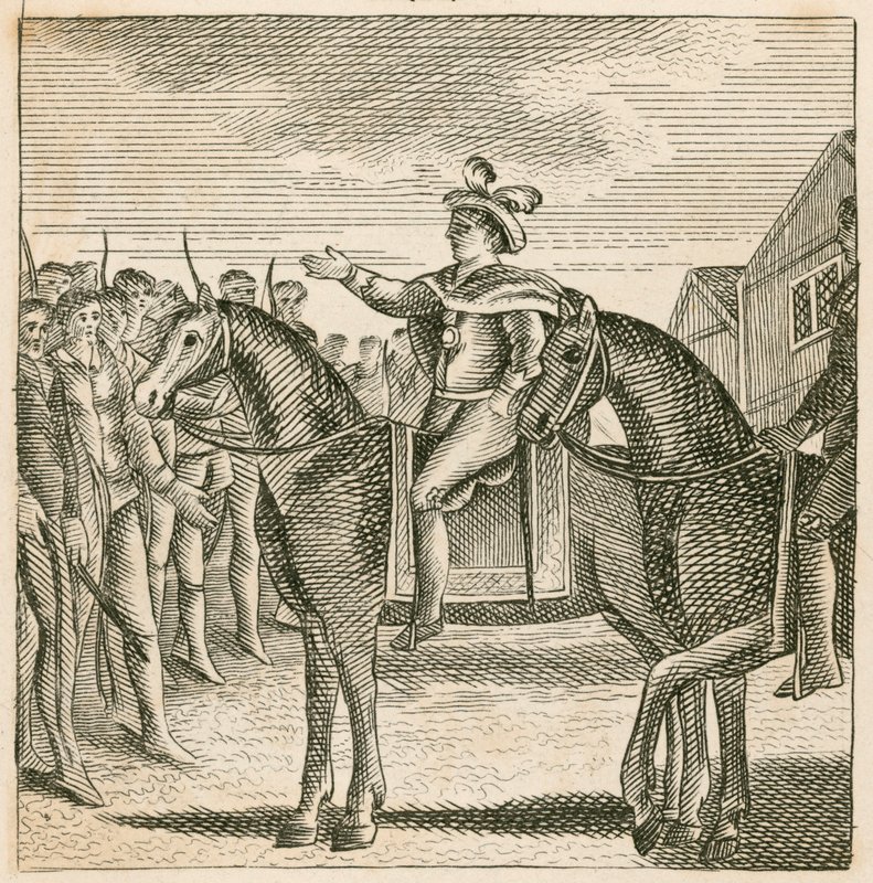 El rey Ricardo II sofocando la revuelta de los campesinos, Londres de English School
