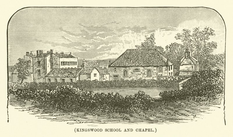 Escuela y capilla Kingswood (grabado) de English School
