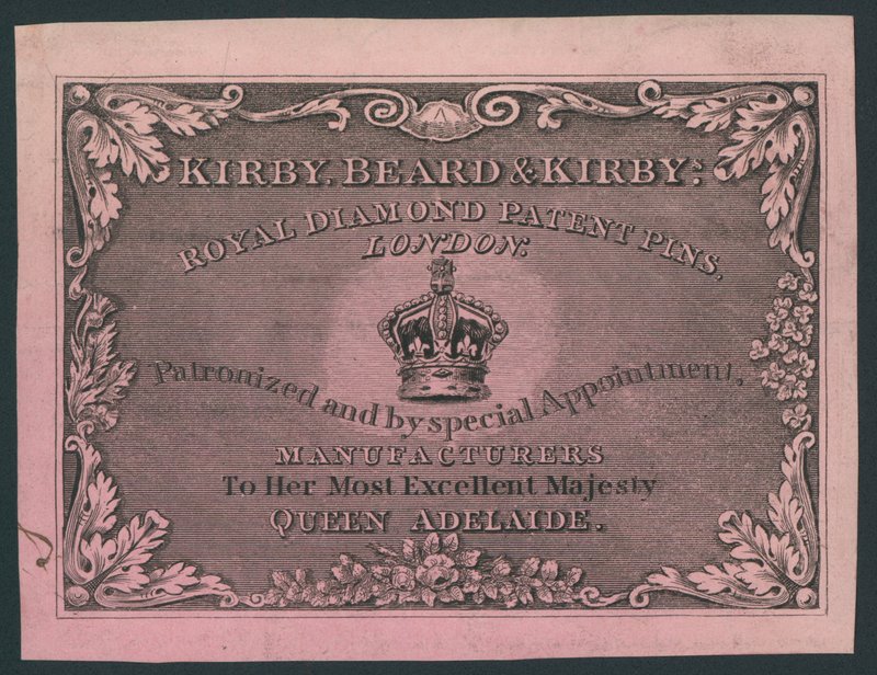 Kirby, Beard y Kirby, Alfileres de Diamante Real, tarjeta comercial de English School