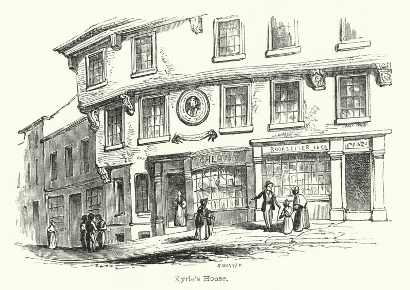 Casa de Kyrle (grabado) de English School