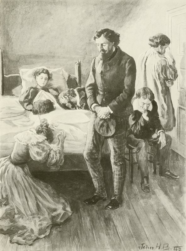 La Bohème, Último acto (grabado) de English School