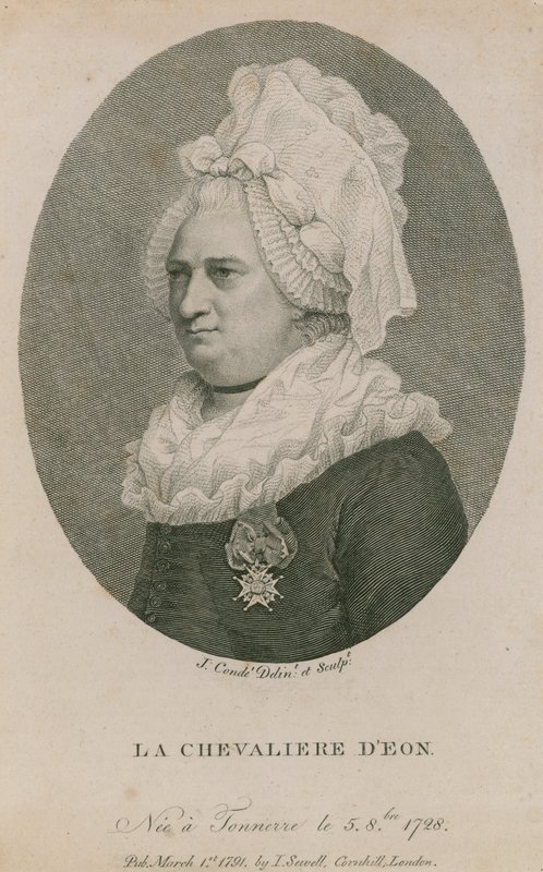 La Chevaliere DEon, nacida en Tonnerre, 5 de agosto de 1728 de English School