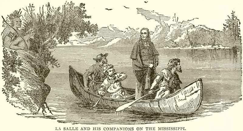 La Salle y sus Compañeros en el Mississippi de English School