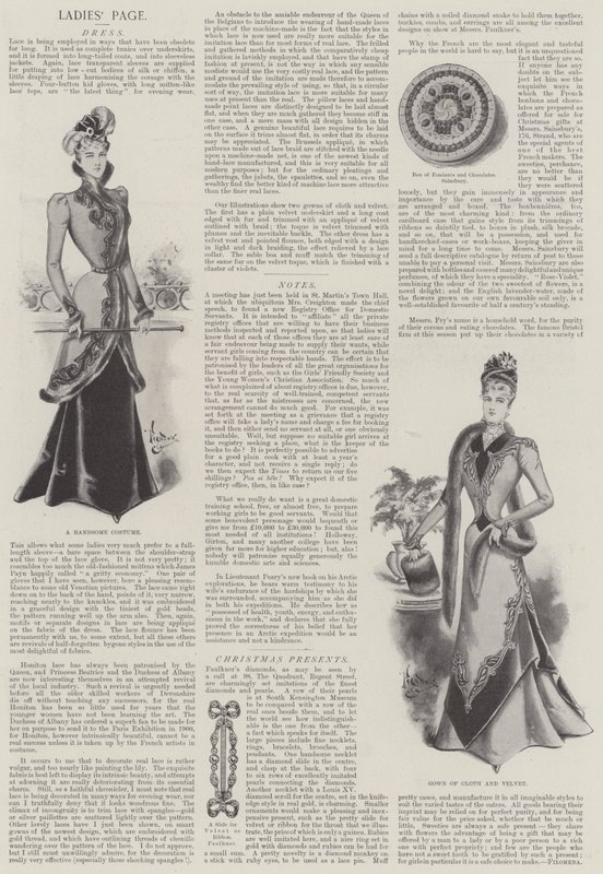 Página de Damas (litografía) de English School