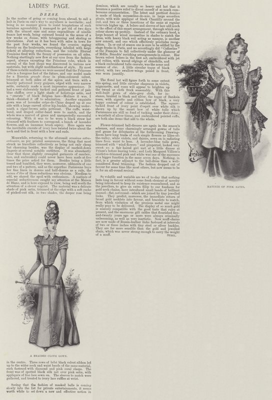 Página de damas, vestido de English School
