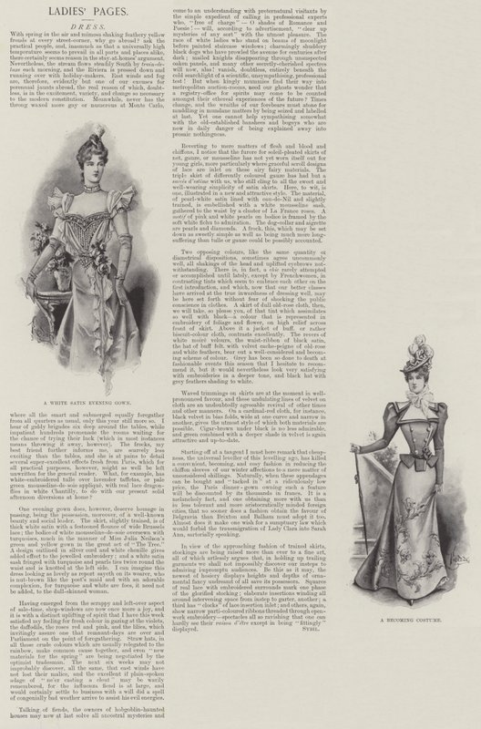 Páginas de damas, vestido de English School