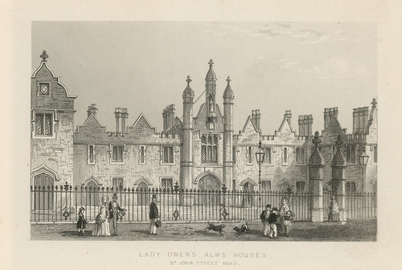Casas de beneficencia de Lady Owen en St John Street Road de English School