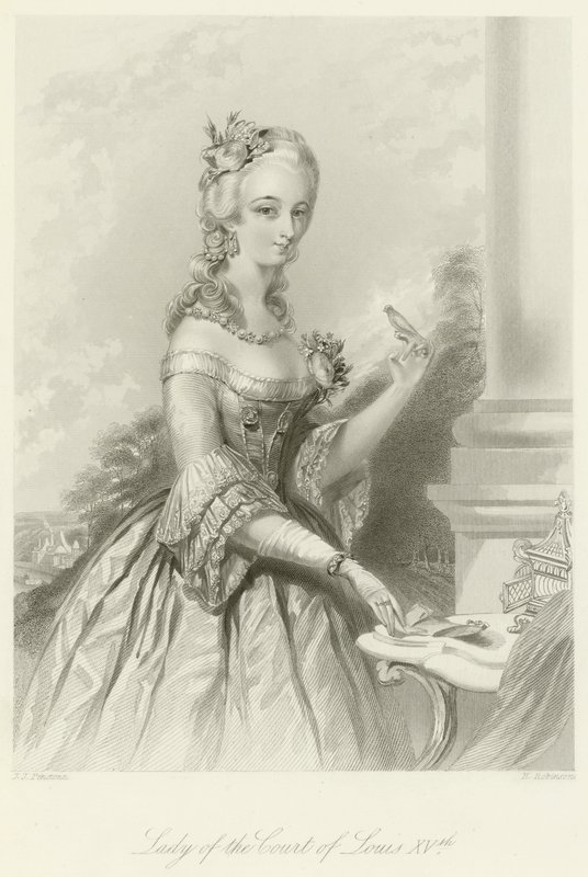 Dama de la corte de Luis XV de English School