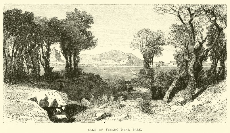 Lago de Fusaro cerca de Baiae de English School
