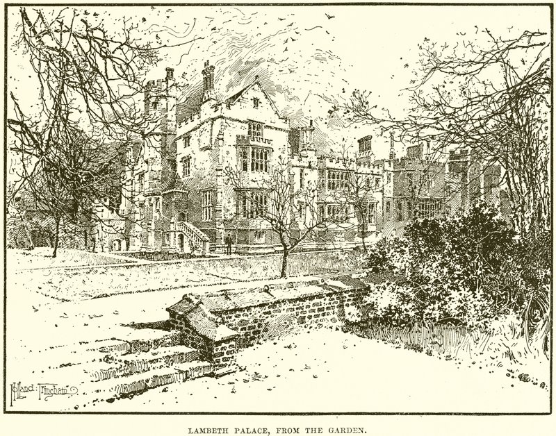 Palacio de Lambeth, desde el jardín de English School