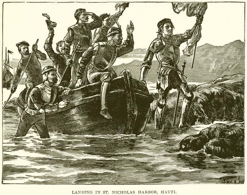 Desembarco en el puerto de San Nicolás, Haití de English School