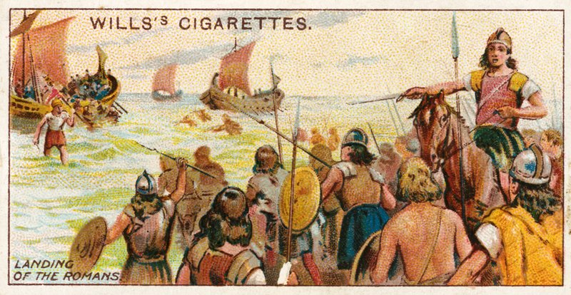 Desembarco de los romanos en 55 a.C. de English School