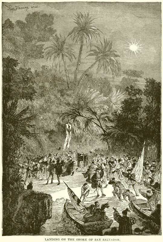 Desembarco en la costa de San Salvador de English School