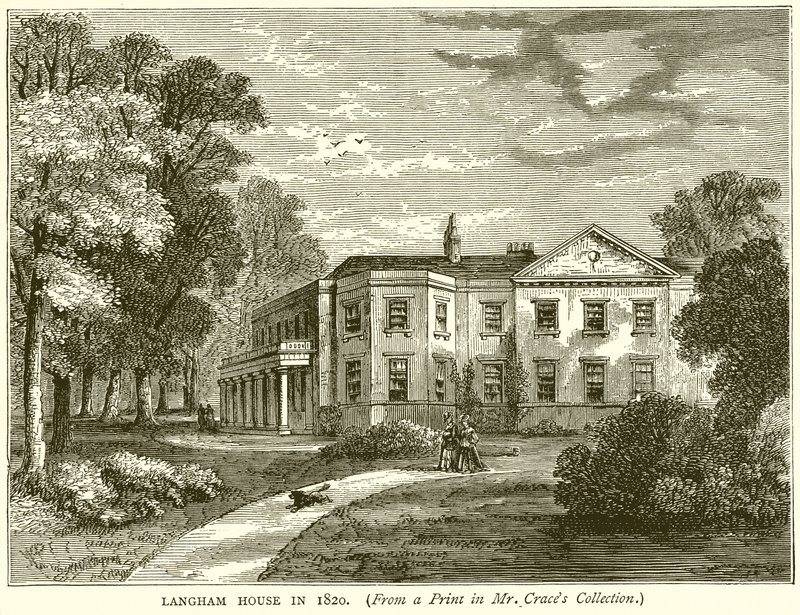 Langham House en 1820 de English School