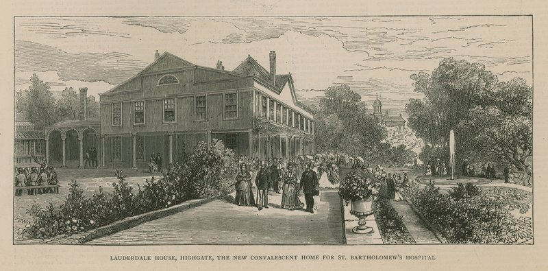 Casa Lauderdale, Highgate, Londres, el nuevo hogar de convalecencia para el Hospital St Bartholomew de English School