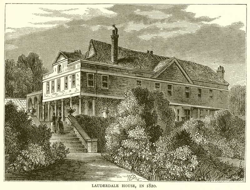 Casa Lauderdale, en 1820 de English School