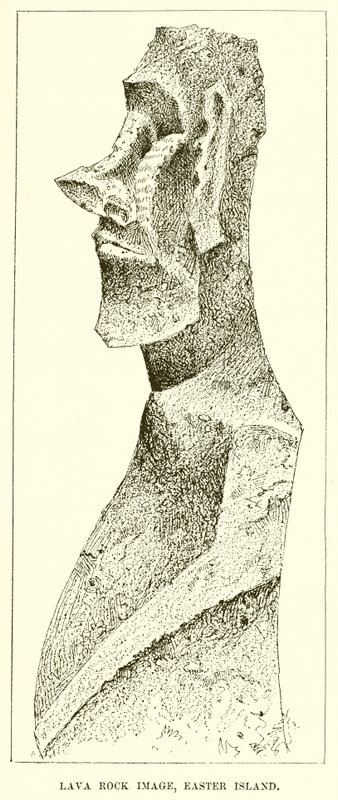 Imagen de roca de lava, Isla de Pascua de English School