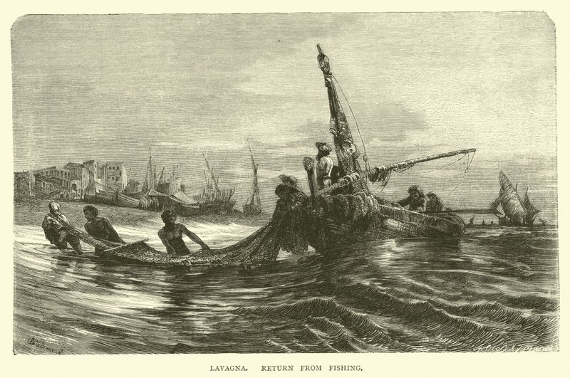 Lavagna, regreso de la pesca de English School