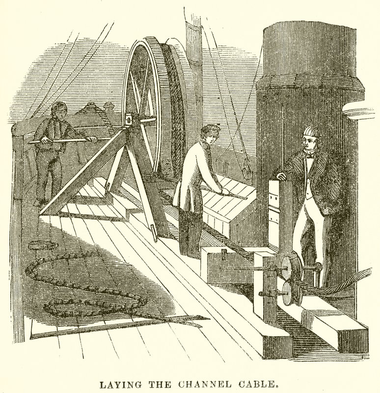 Tendido del cable del canal de English School