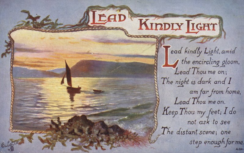Lead Kindly Light (litografía coloreada) de English School