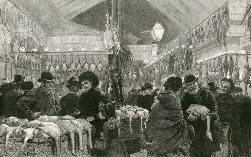 Mercado de Leadenhall en Navidad de English School