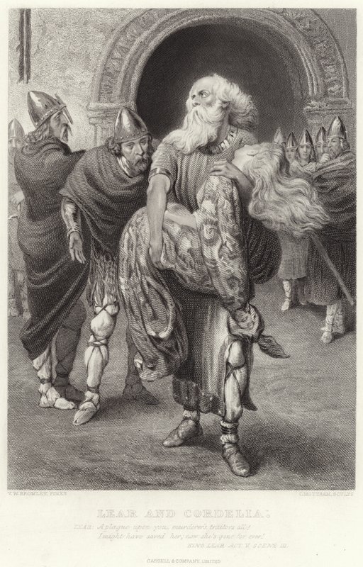 Lear y Cordelia, Rey Lear, Acto V, Escena III de English School