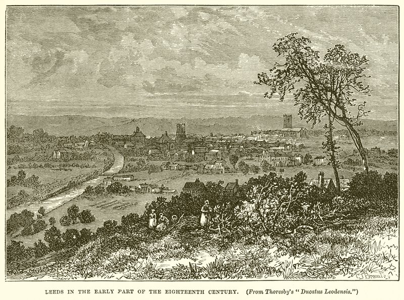 Leeds a principios del siglo XVIII de English School