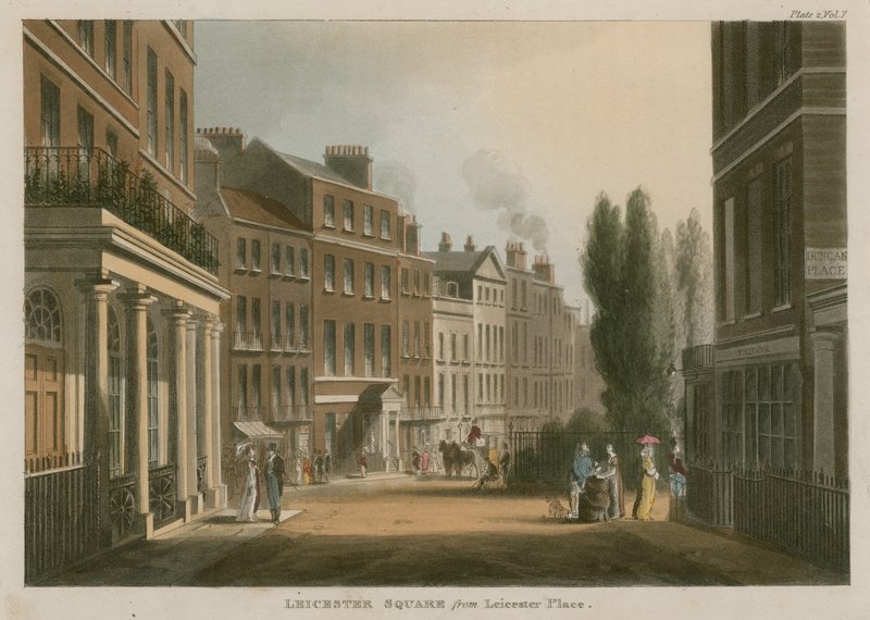 Leicester Square desde Leicester Place, Londres de English School
