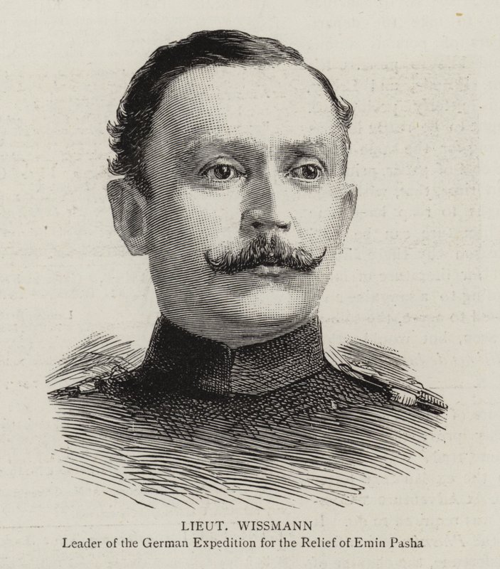Teniente Wissmann (grabado) de English School