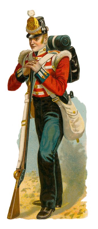 Infantería ligera en tiempos de Jorge IV de English School