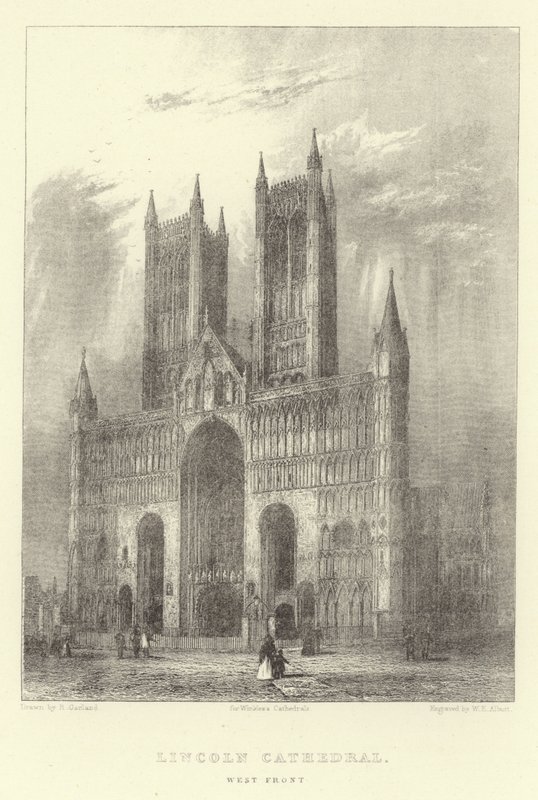 Catedral de Lincoln, fachada oeste de English School