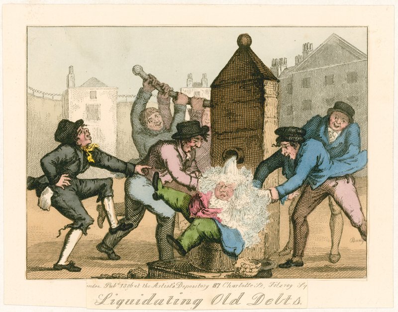 Liquidando viejas deudas, 1826 de English School