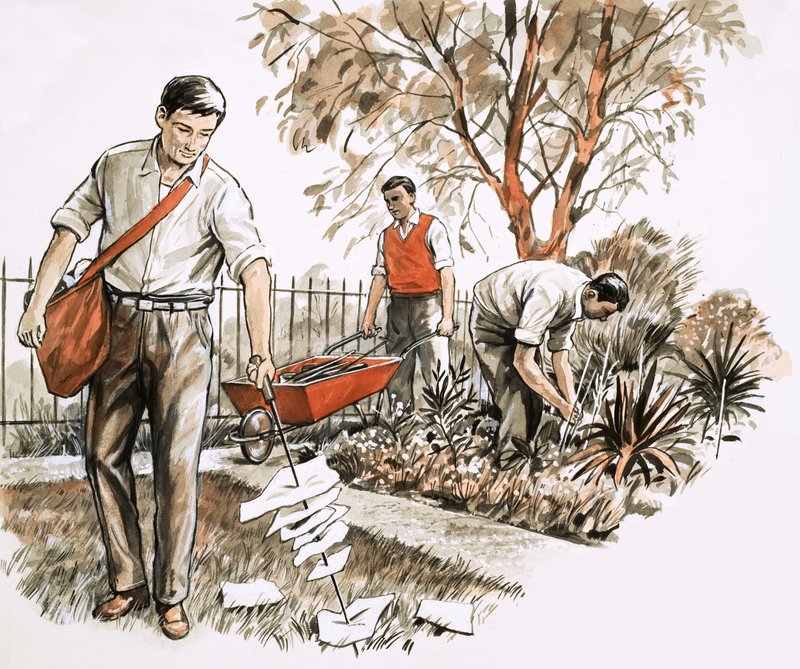 Recogedor de basura de English School