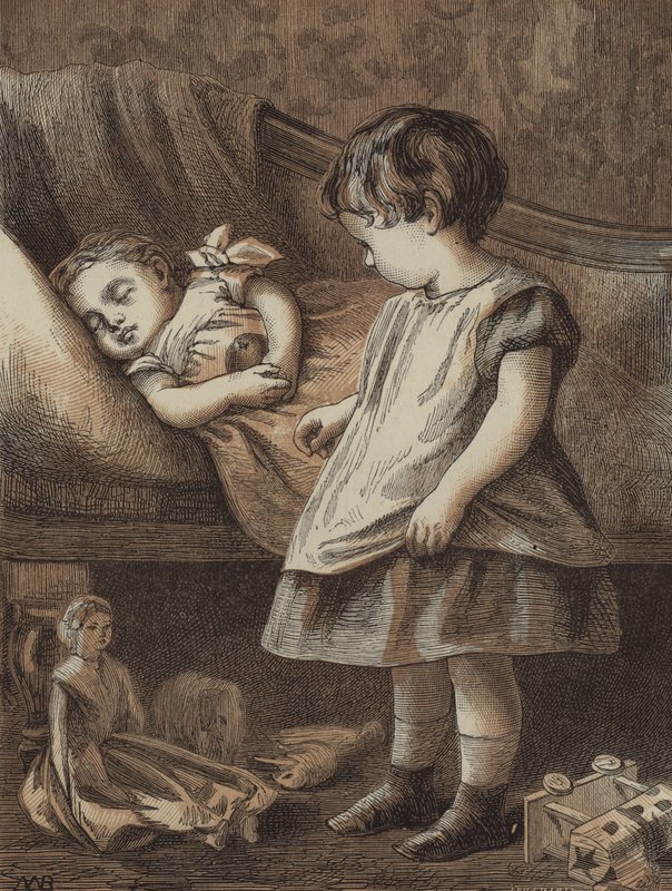 La tentación del pequeño Fred (grabado) de English School