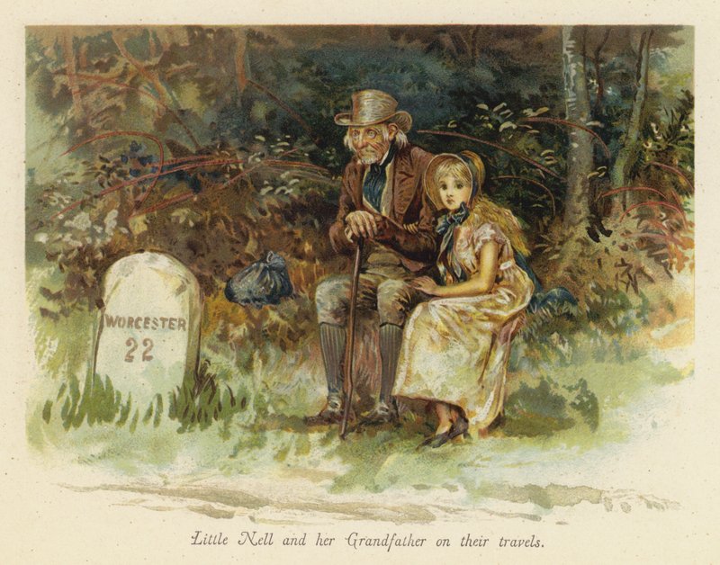 La pequeña Nell y su abuelo en sus viajes de English School