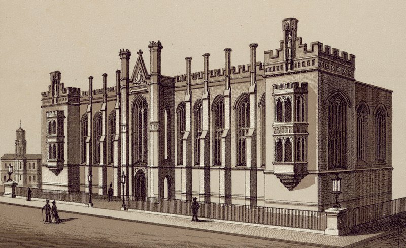 Liverpool: Liverpool College, Shaw Street (litografía) de English School