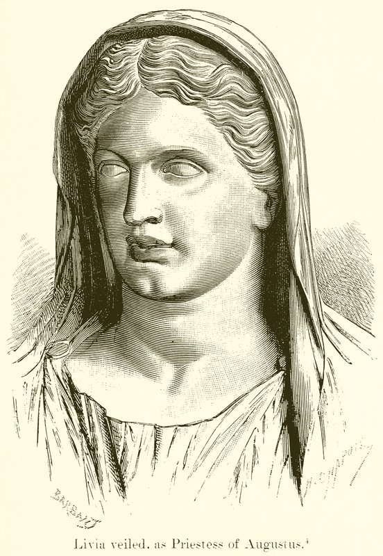 Livia velada, como sacerdotisa de Augusto de English School