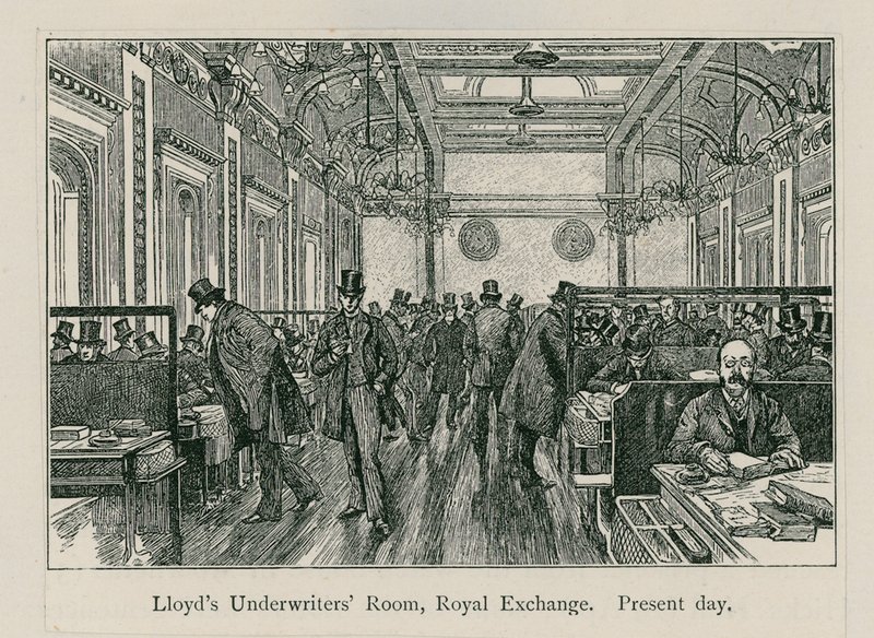 Sala de suscriptores de Lloyds, Royal Exchange de English School