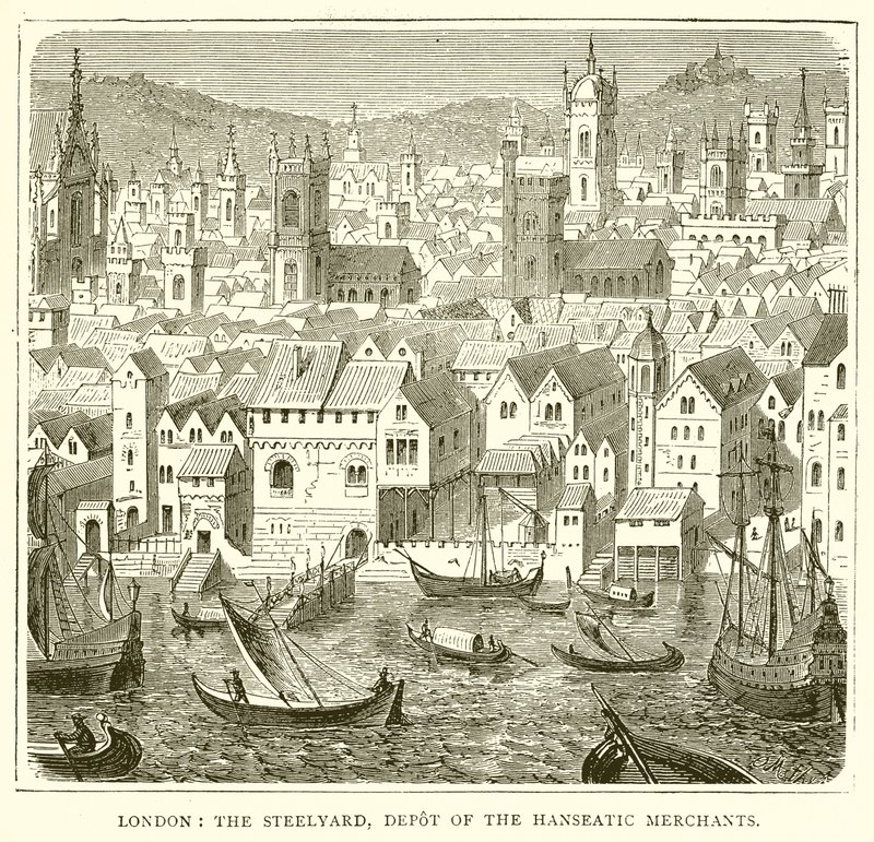 Londres: El Steelyard, depósito de los comerciantes hanseáticos de English School