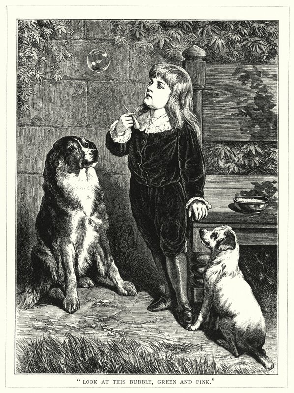 "Mira esta burbuja, verde y rosa" de English School