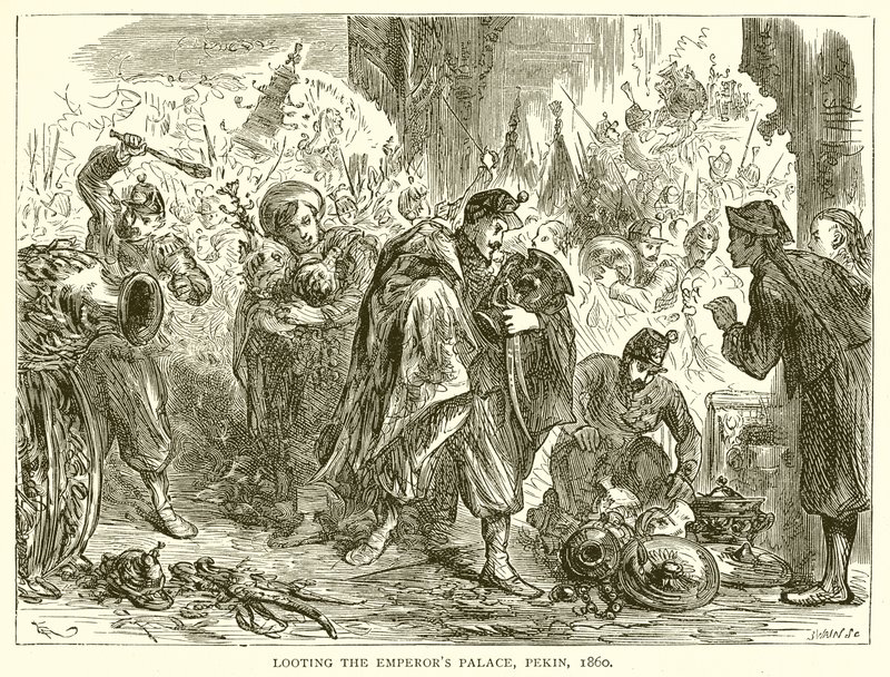 Saqueo del Palacio del Emperador, Pekín, 1860 de English School