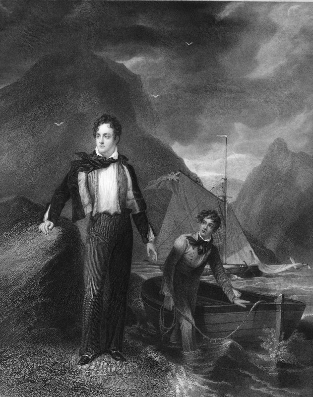 Lord Byron, poeta inglés de English School