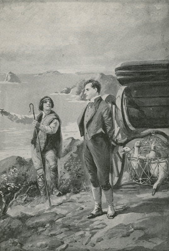 Lord Byron sale a cabalgar de English School