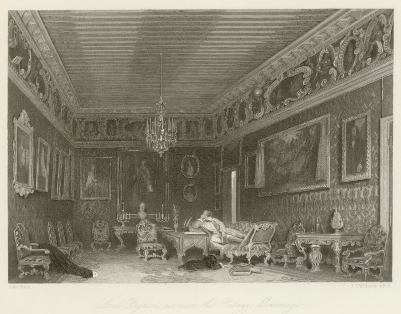 Habitación de Lord Byron en el Palazzo Mocenigo de English School