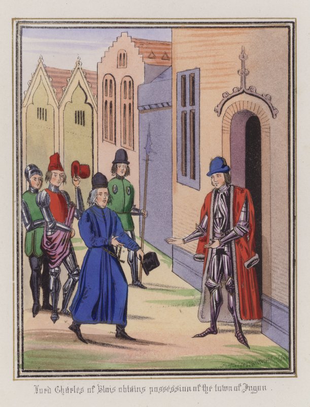Lord Charles de Blois obtiene la posesión de la ciudad de Jugon de English School