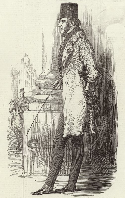 Lord George Bentinck (grabado) de English School